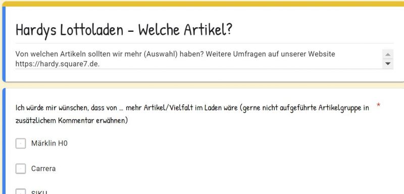 Frage Artikel